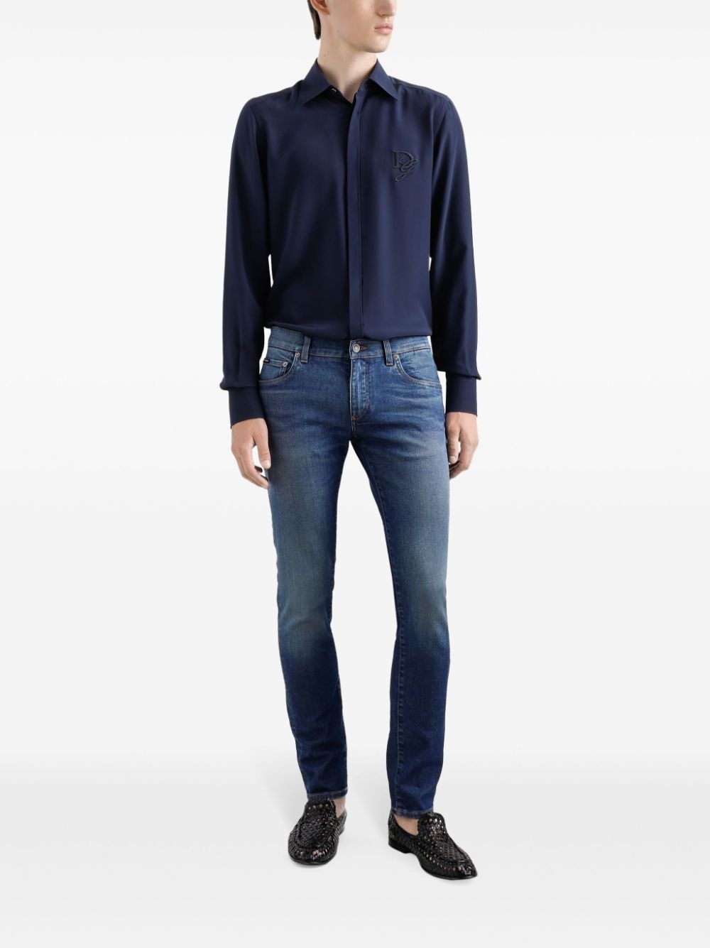 logo-detail jeans - 2