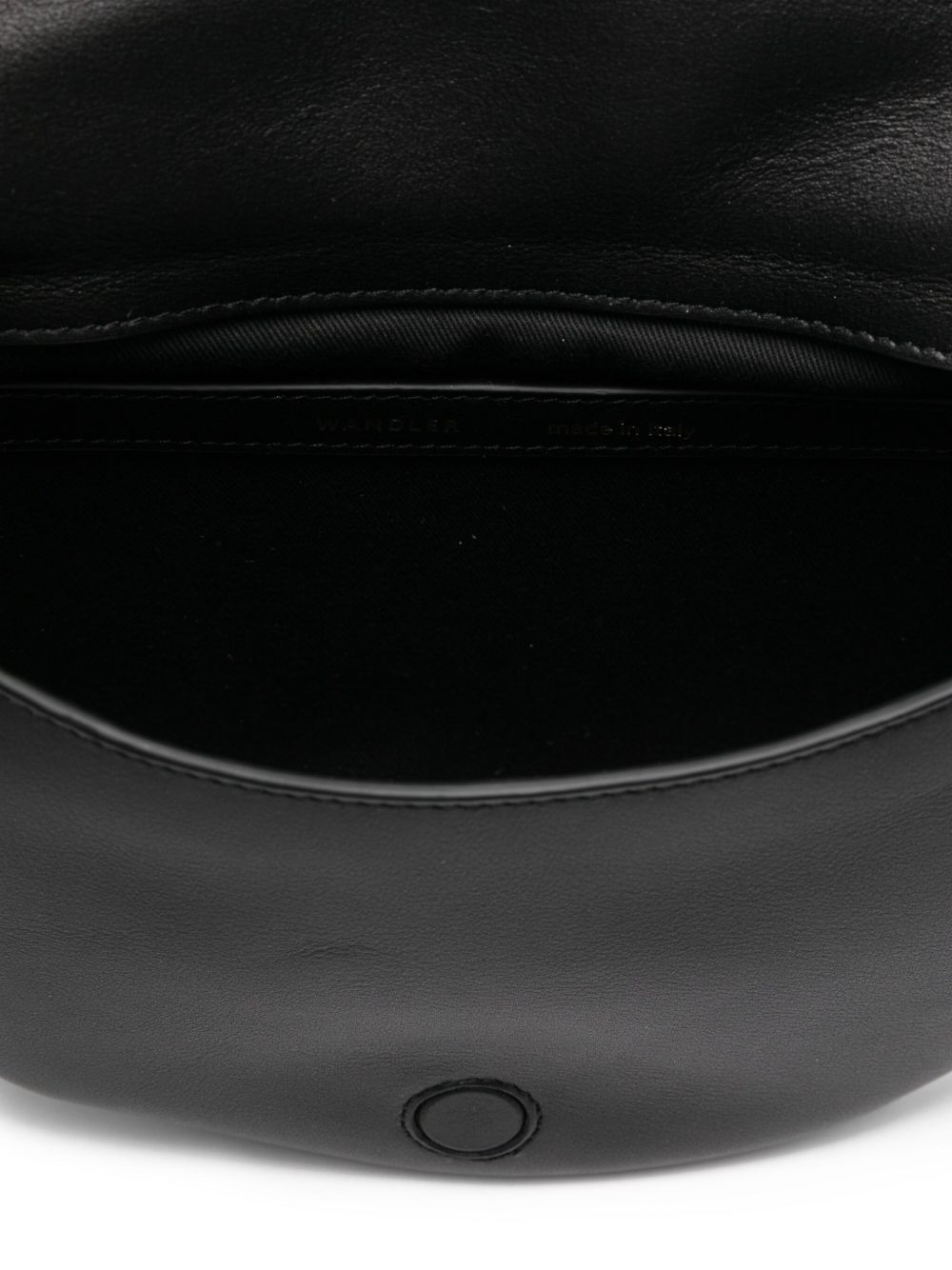 Kate crescent-shaped leather shoulder bag - 5