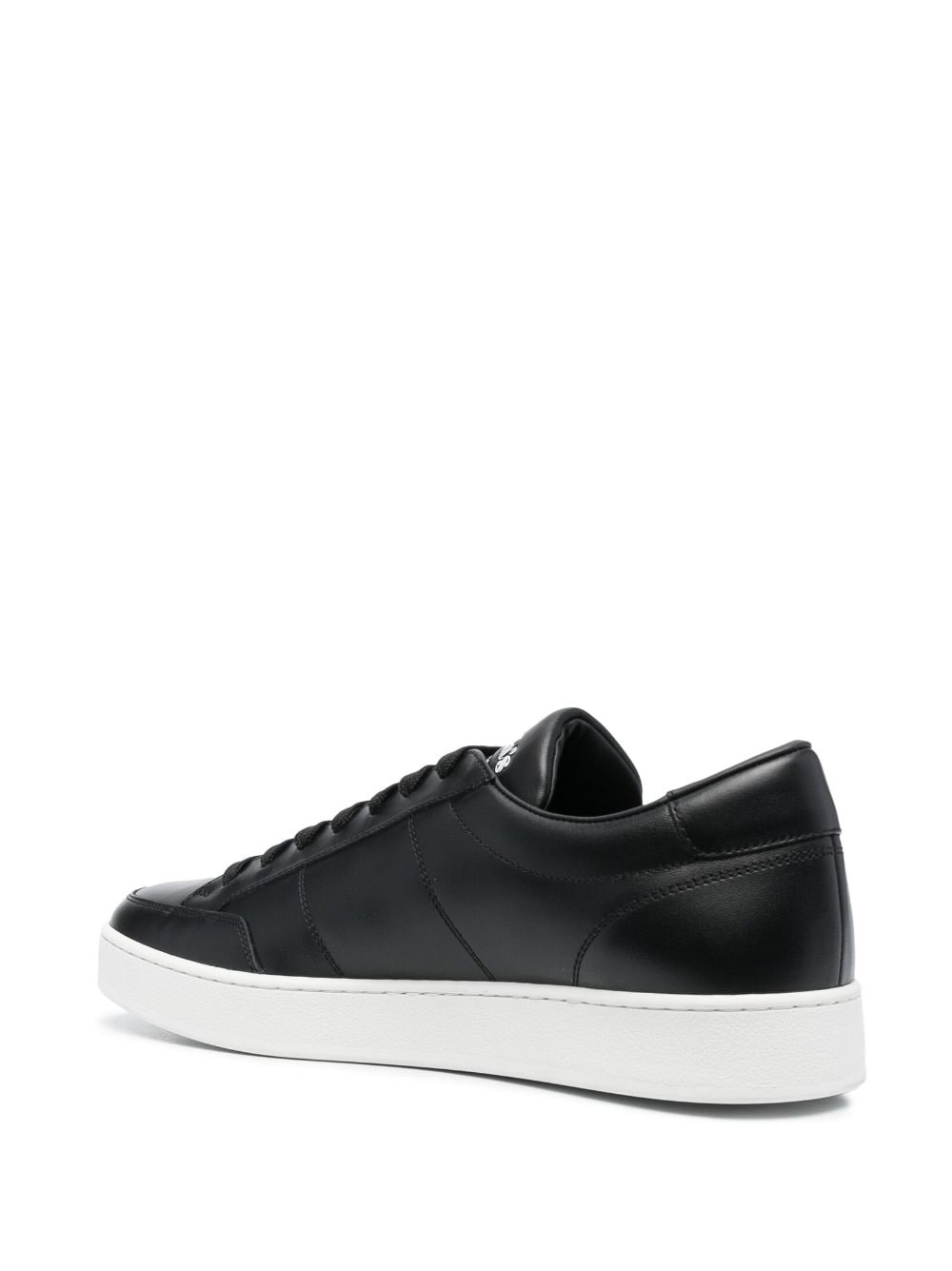 logo-debossed leather sneakers - 5