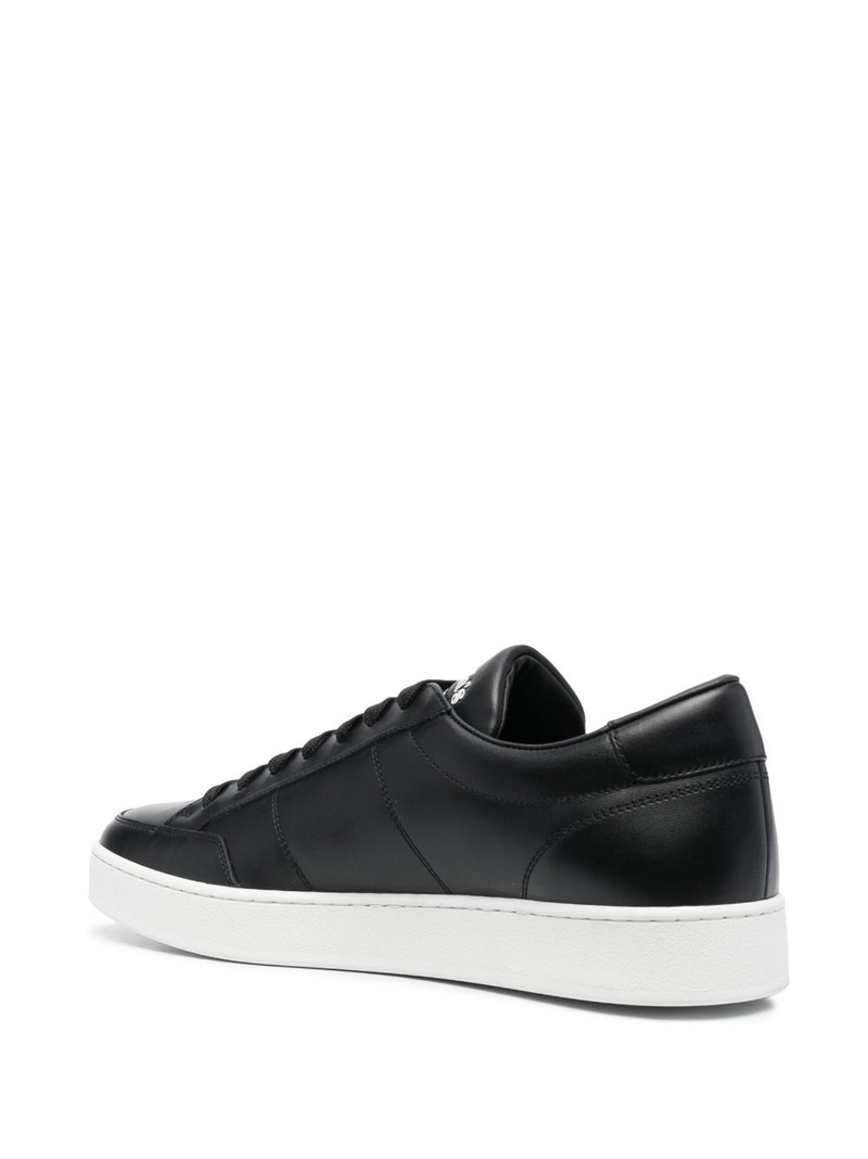 Lancing logo-debossed leather sneakers 3