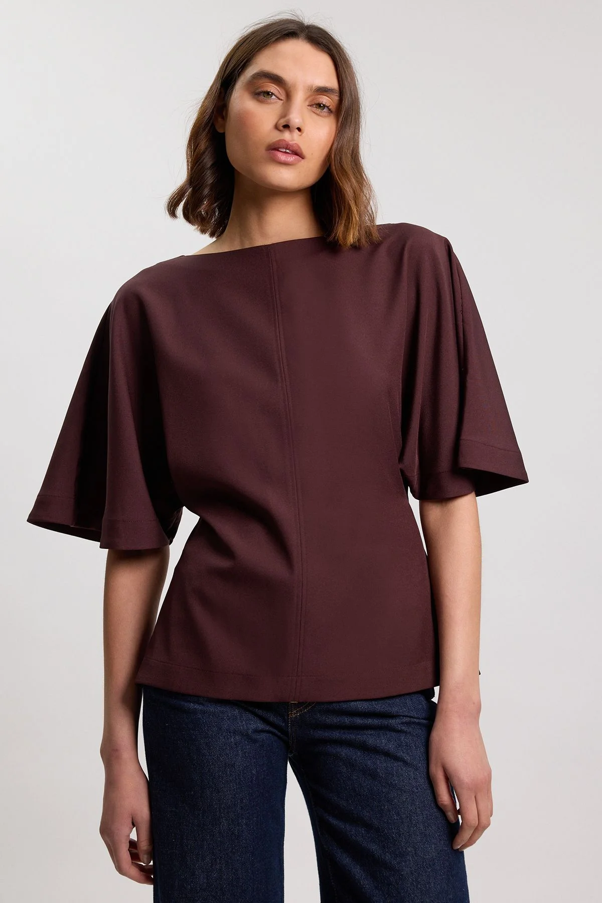 Short Sleeve Blouse - 1