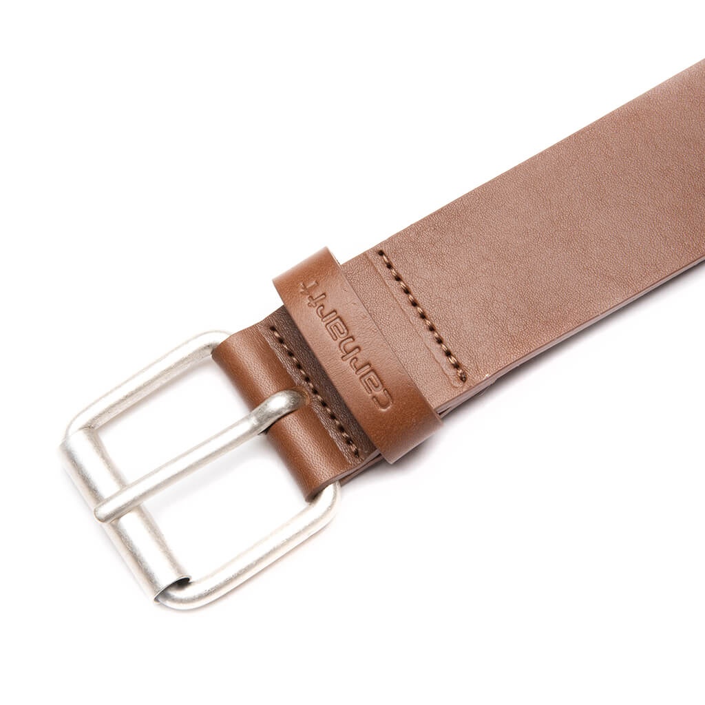 SCRIPT BELT - COGNAC/SILVER - 2