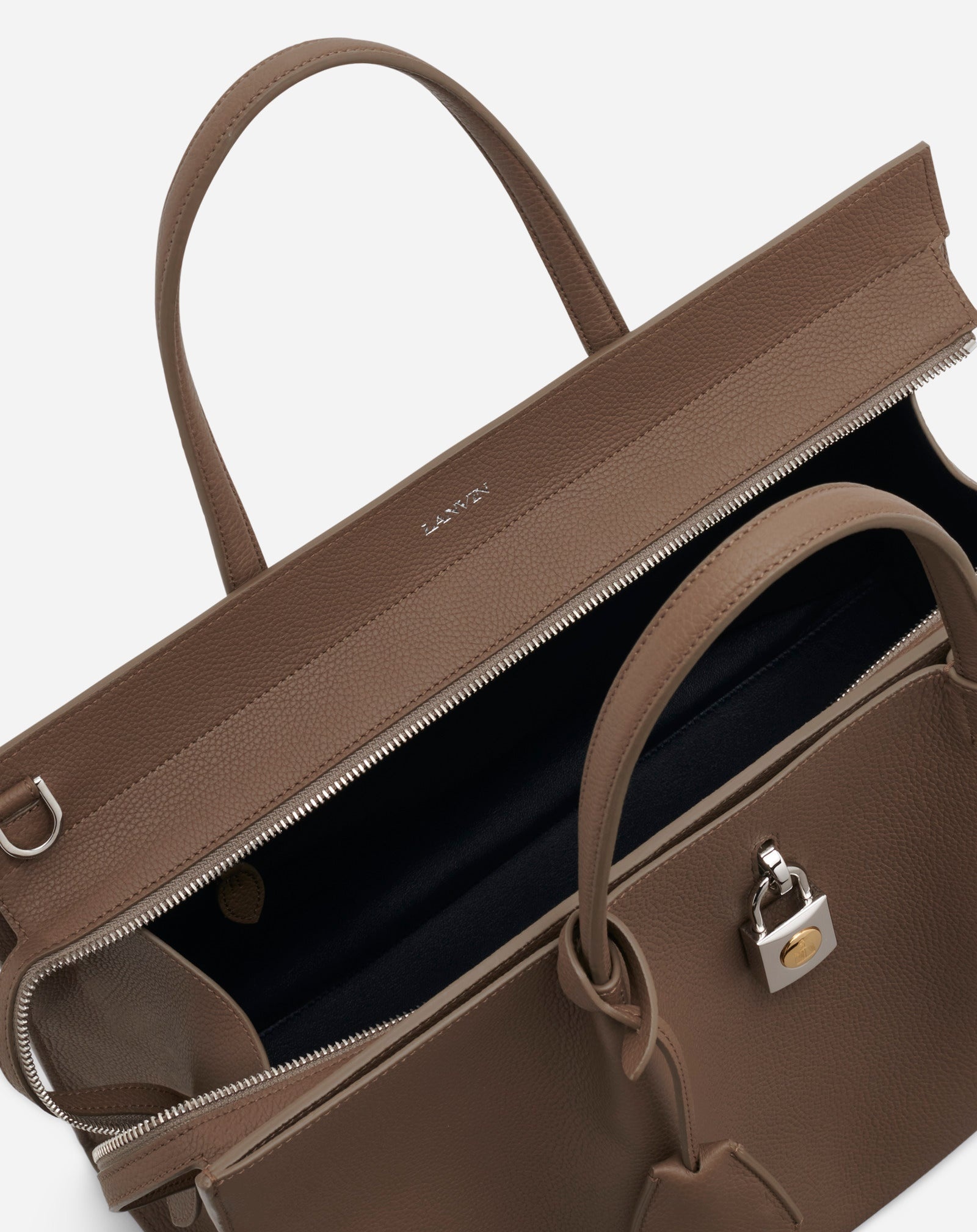 GRAINED LEATHER BOGEY DAY BAG MM - 4
