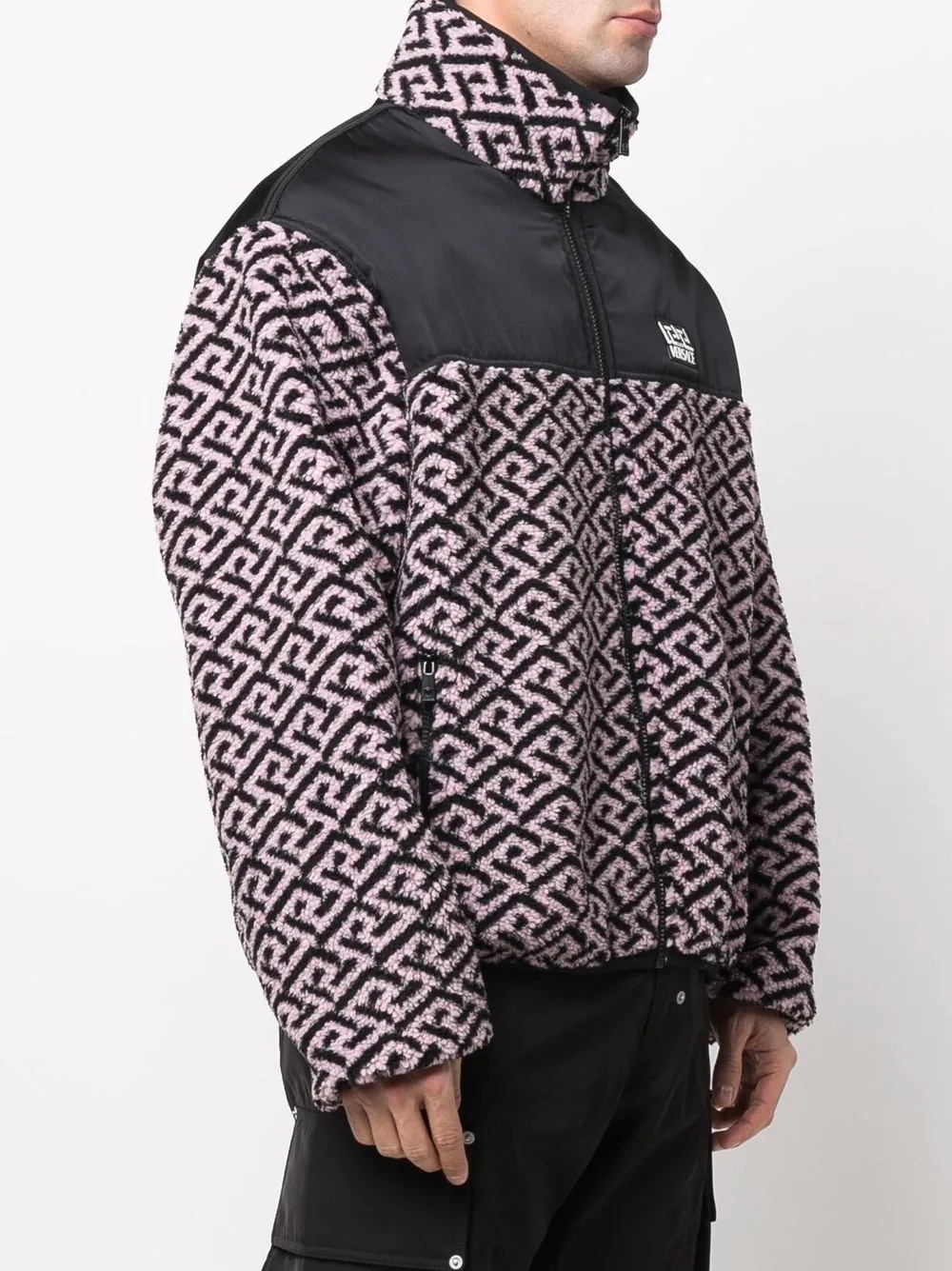 graphic-print fleece jacket - 3