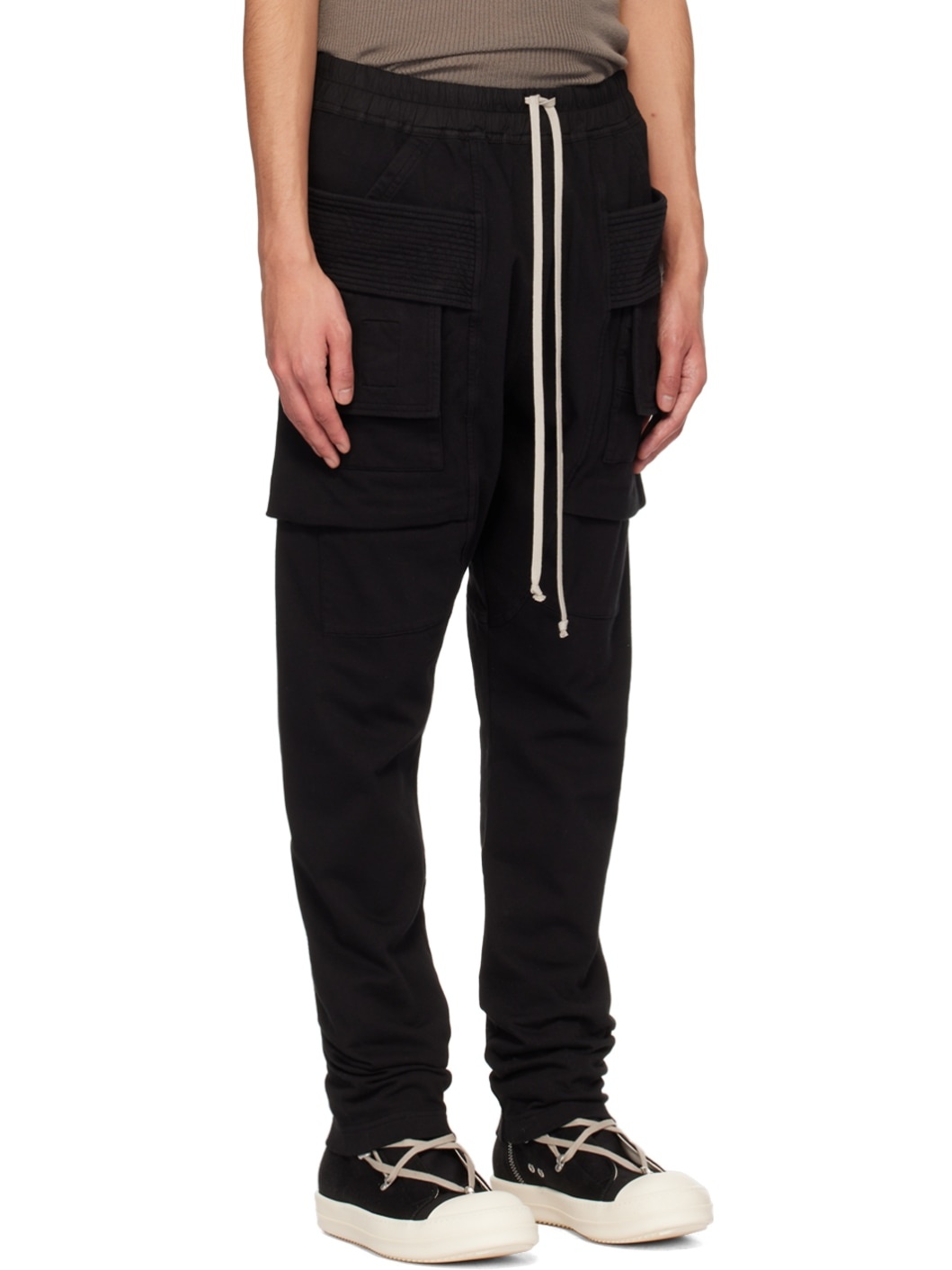 Black Creatch Cargo Pants - 2
