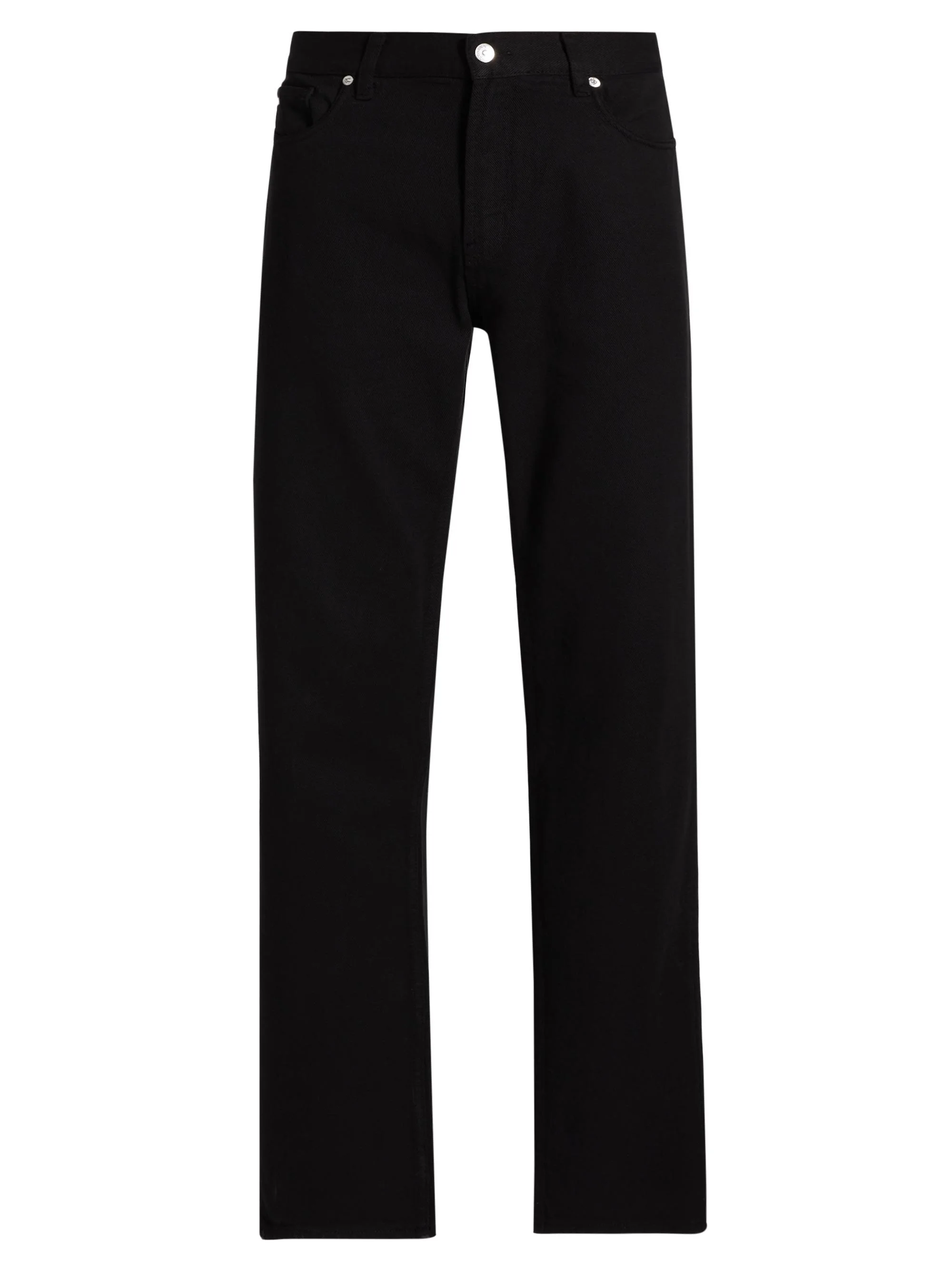 Men's Five-Pocket Straight-Leg Pants - Black - 1