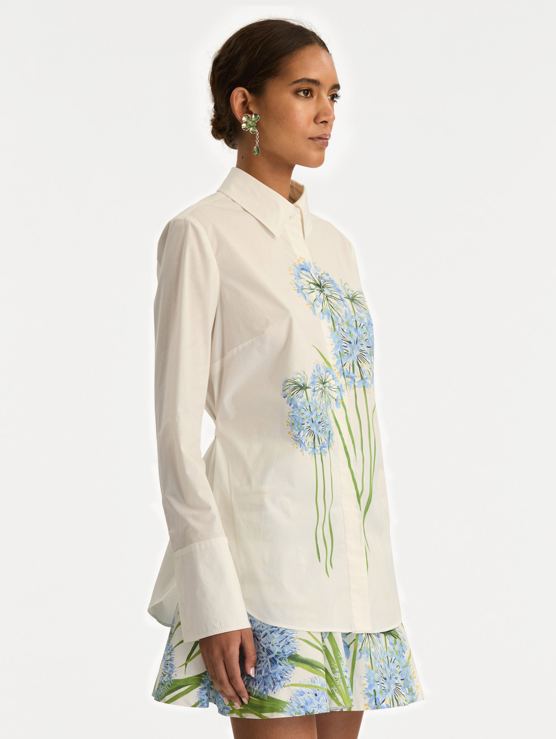 ALLIUM COTTON POPLIN BLOUSE - 5