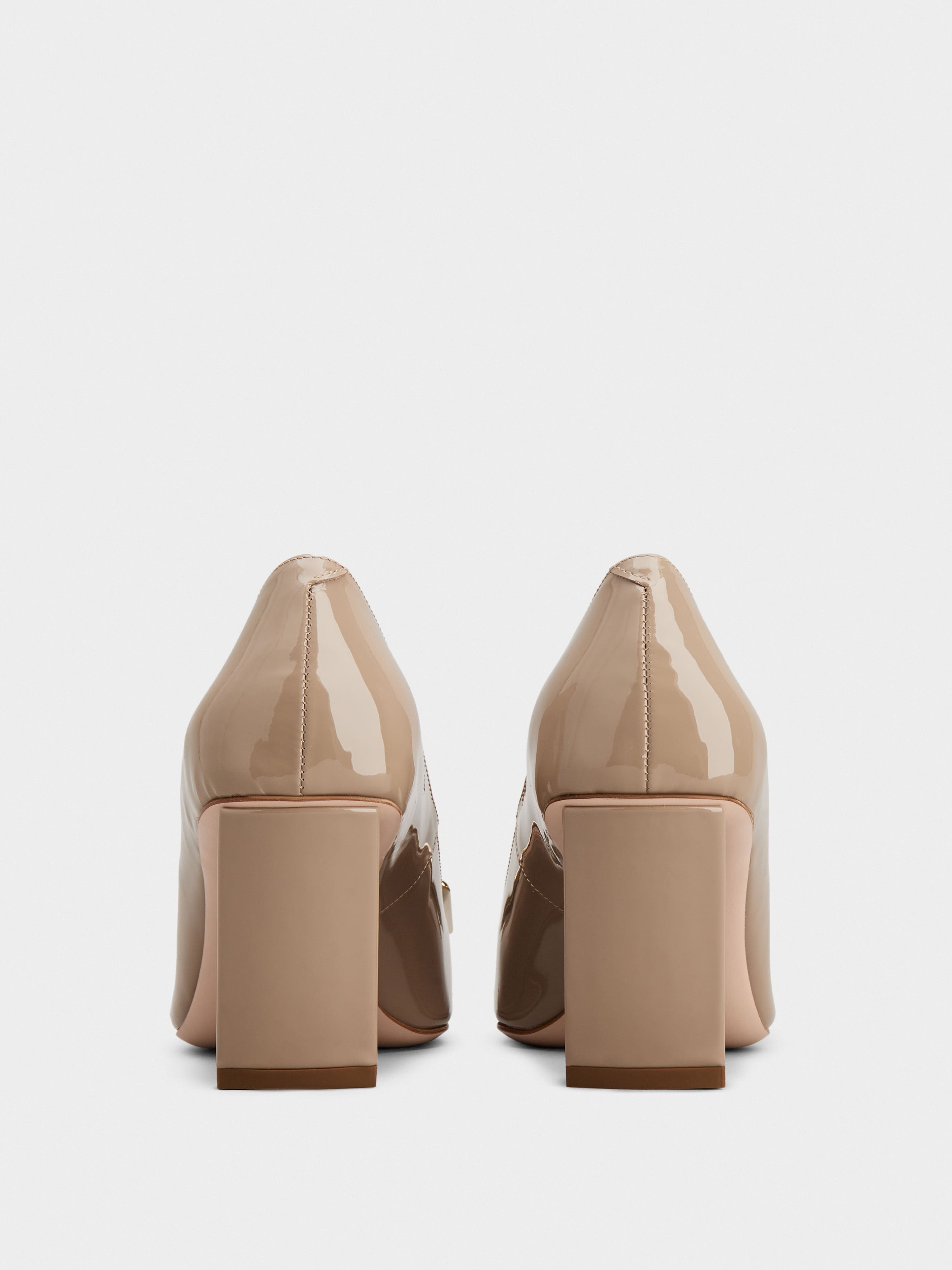 Belle Vivier Metal Buckle Pumps in Patent Leather - 5