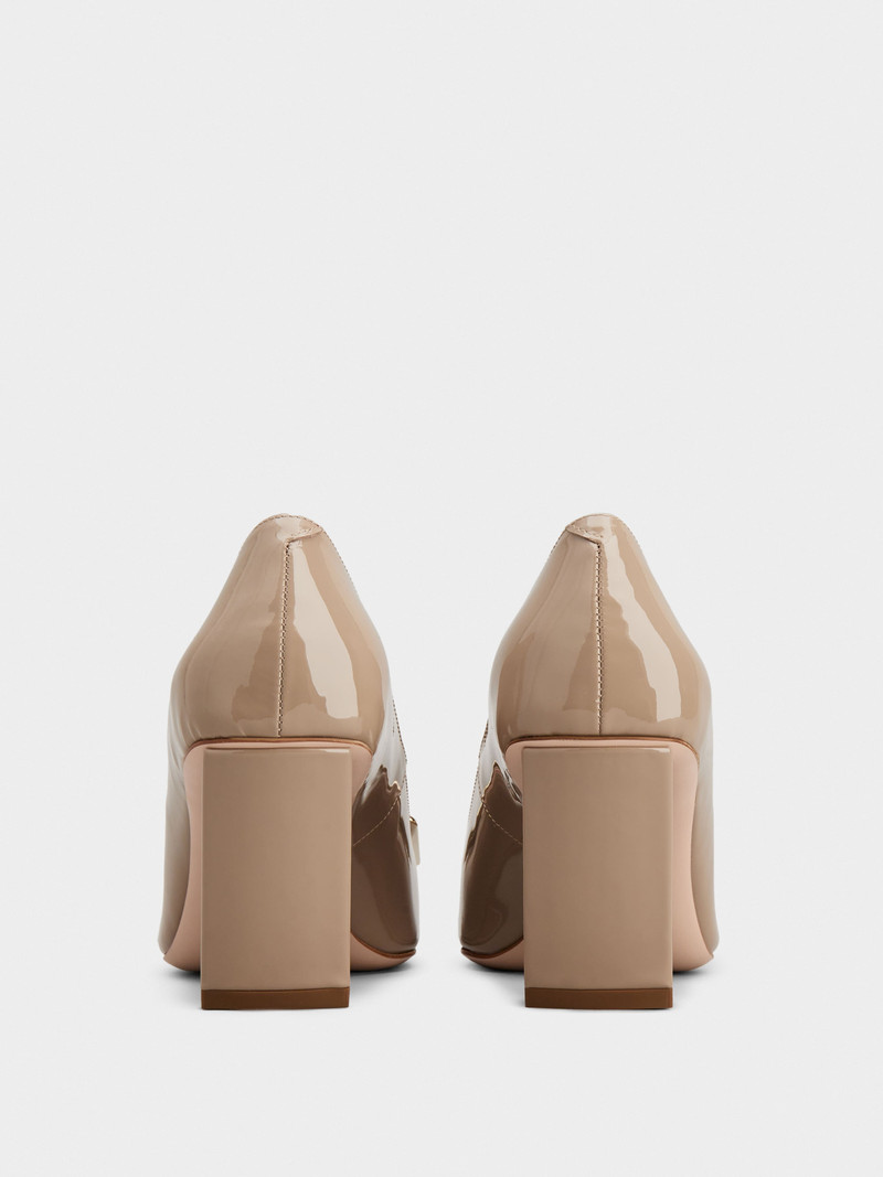 Roger Vivier Belle Vivier Metal Buckle Pumps in Patent Leather outlook