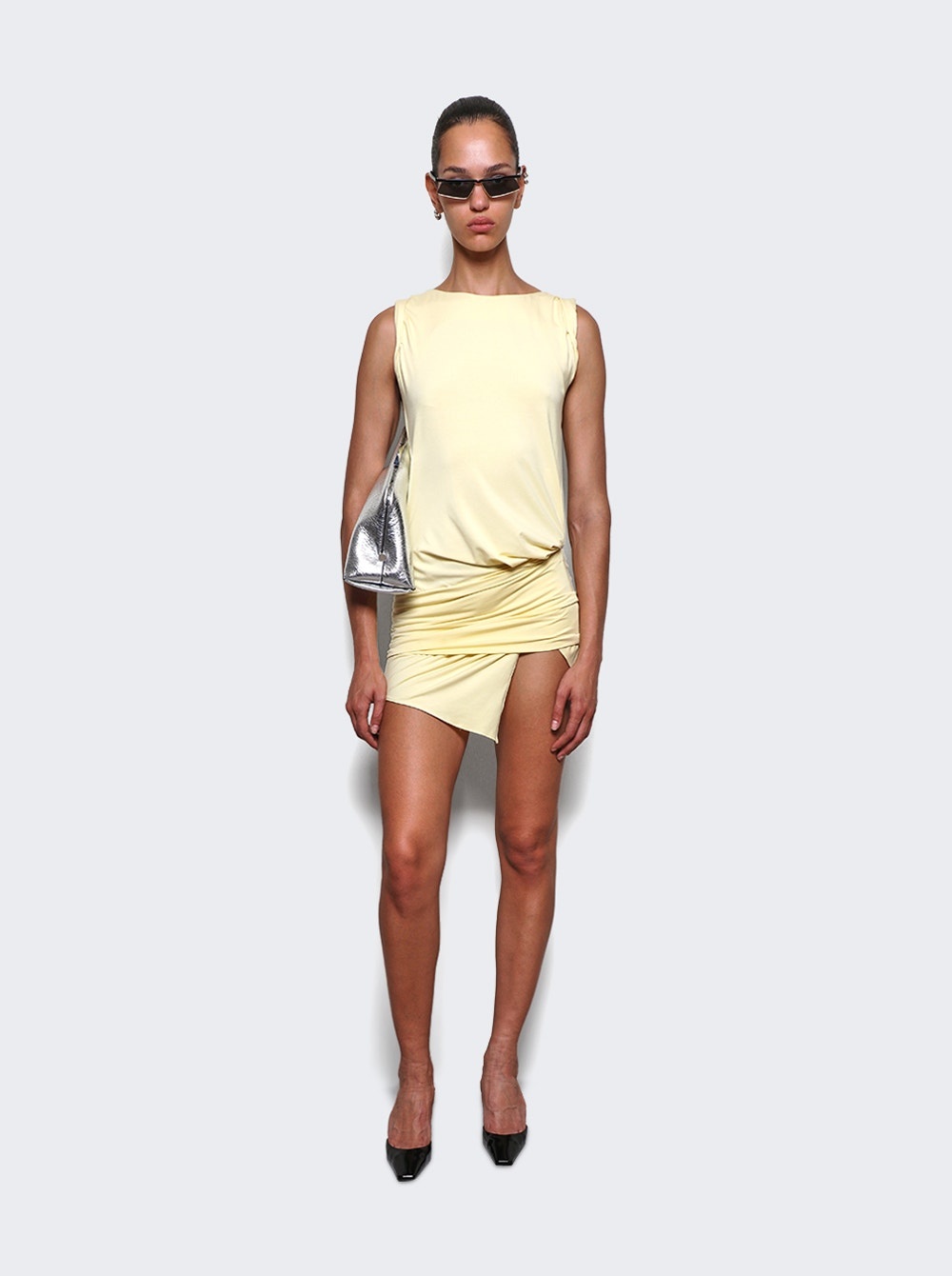 Mini Dress Dusty Yellow - 2
