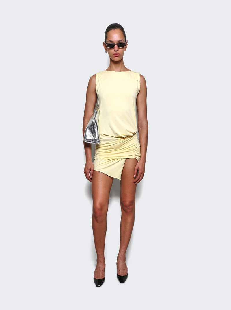 THE ATTICO Mini Dress Dusty Yellow outlook