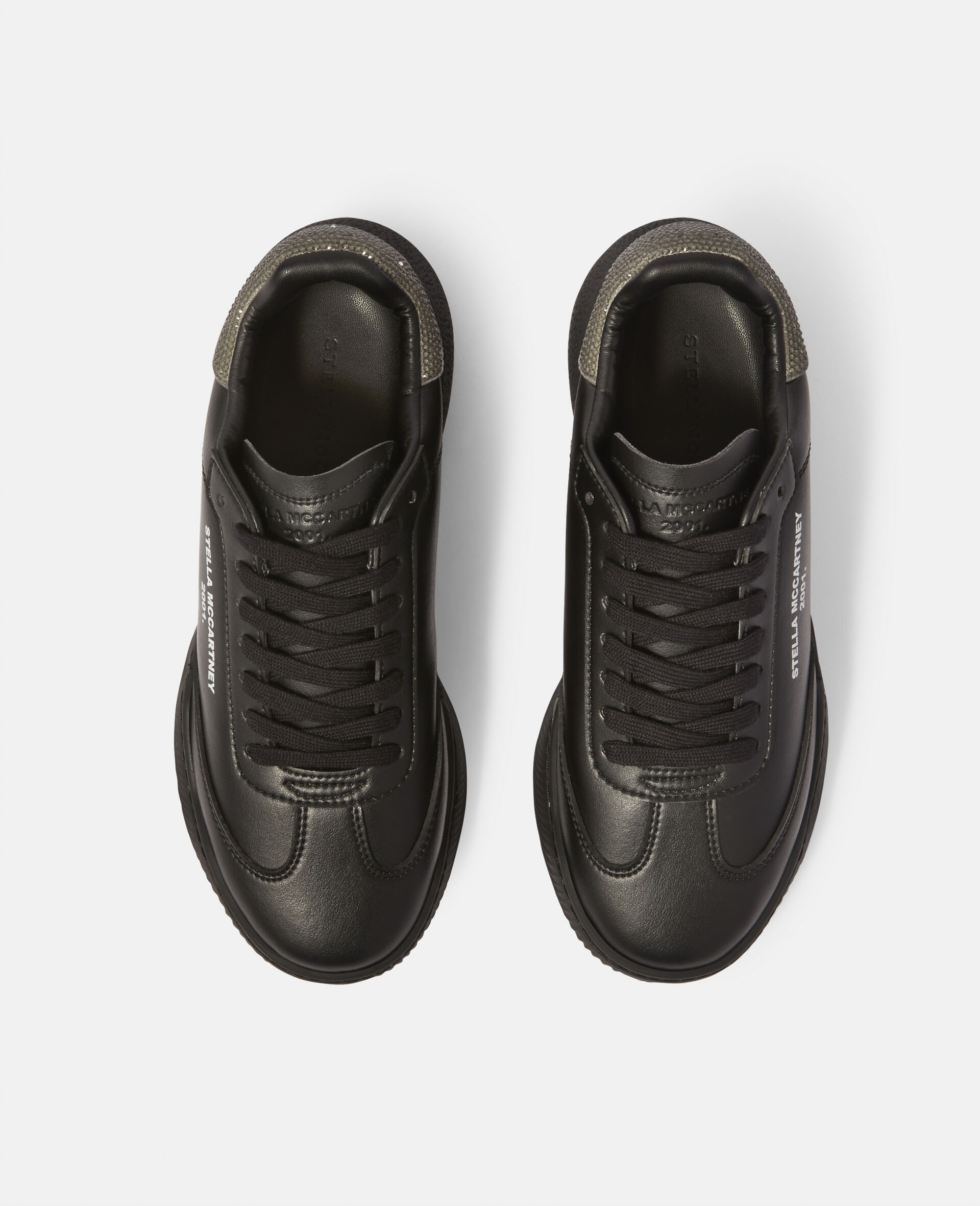 Stella McCartney Loop Lace-Up Diamanté Crystal Trainers