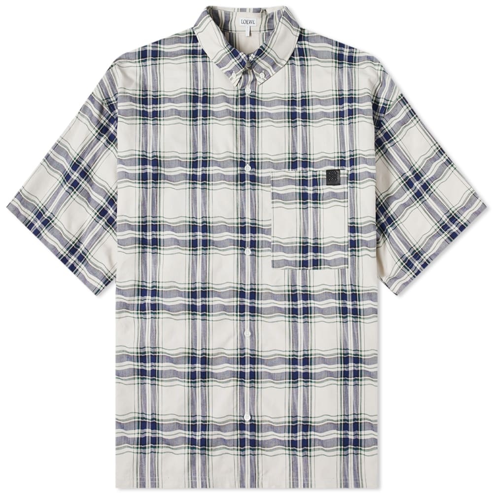 Loewe Short Sleeve Patchwork Check Shirt - 1