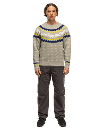 Human Made Nordic Jacqurd Knit Sweater Grey outlook