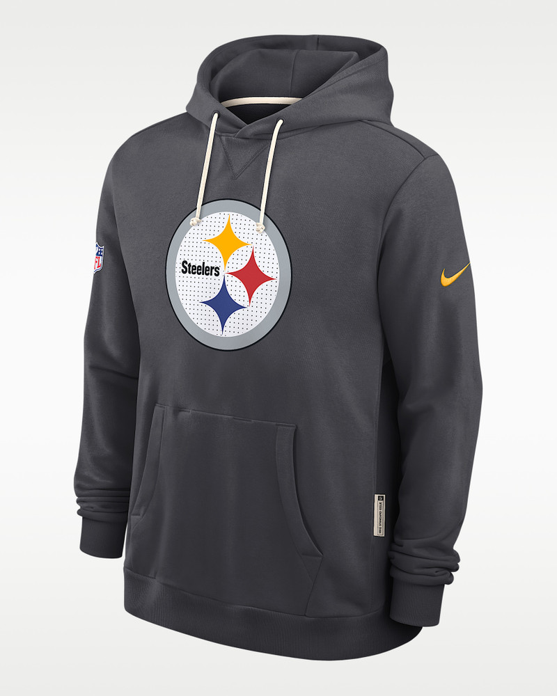 Pittsburgh Steelers Initial Home Sideline Men's Nike Dri-FIT NFL Pullover Hoodie 1