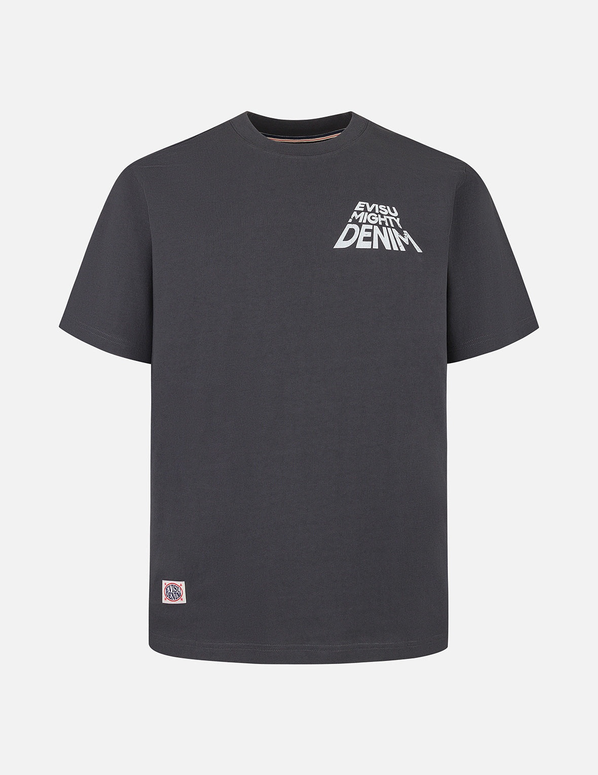 Slogan Print with Godhead Appliqué Embroidery Regular Fit T-Shirt - 2
