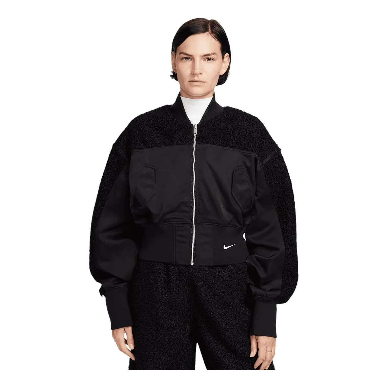 (WMNS) Nike Sportswear Collection Jacket 'Black' FB8778-010 - 1