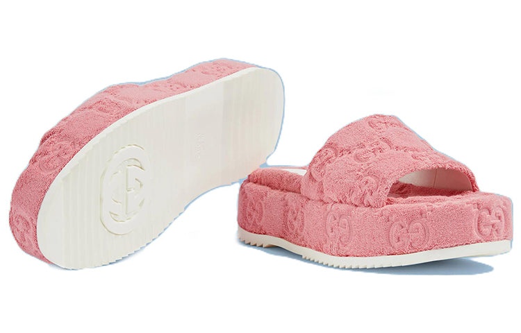 (WMNS) Gucci GG Platform Sandal 'Wild Rose' 700599-U2O00-5815 - 5