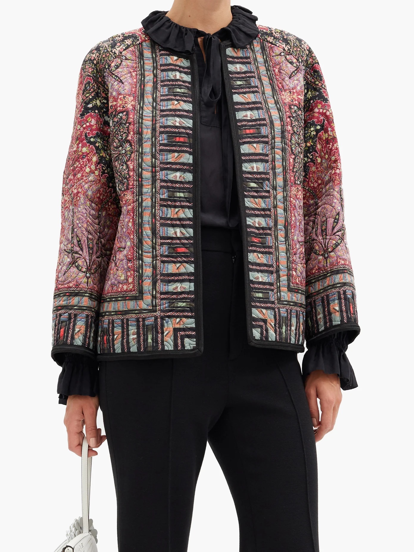 Brumby floral-print quilted jacket - 6