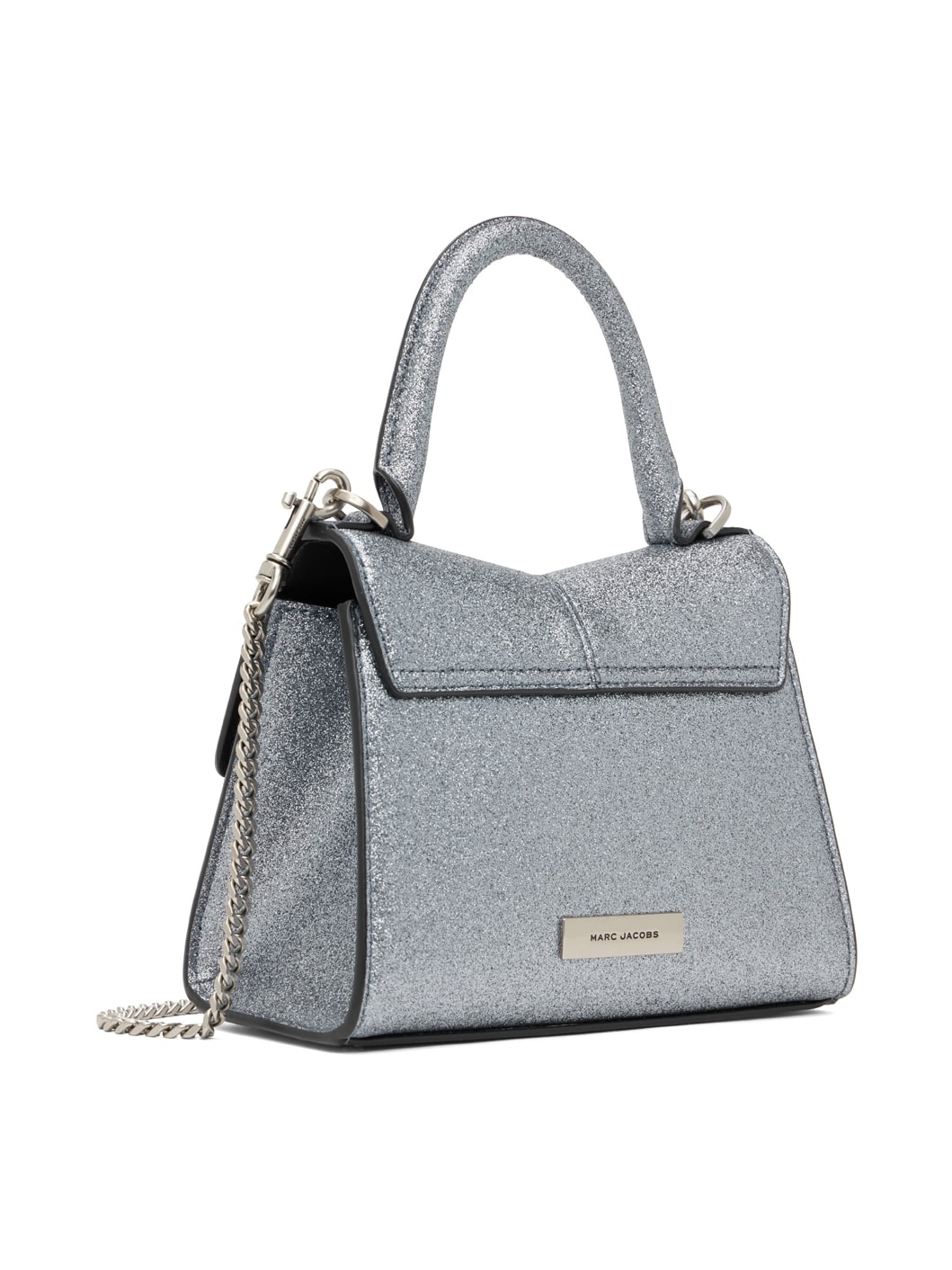 Silver 'The Galactic Glitter St. Marc Mini' Top Handle Bag - 3