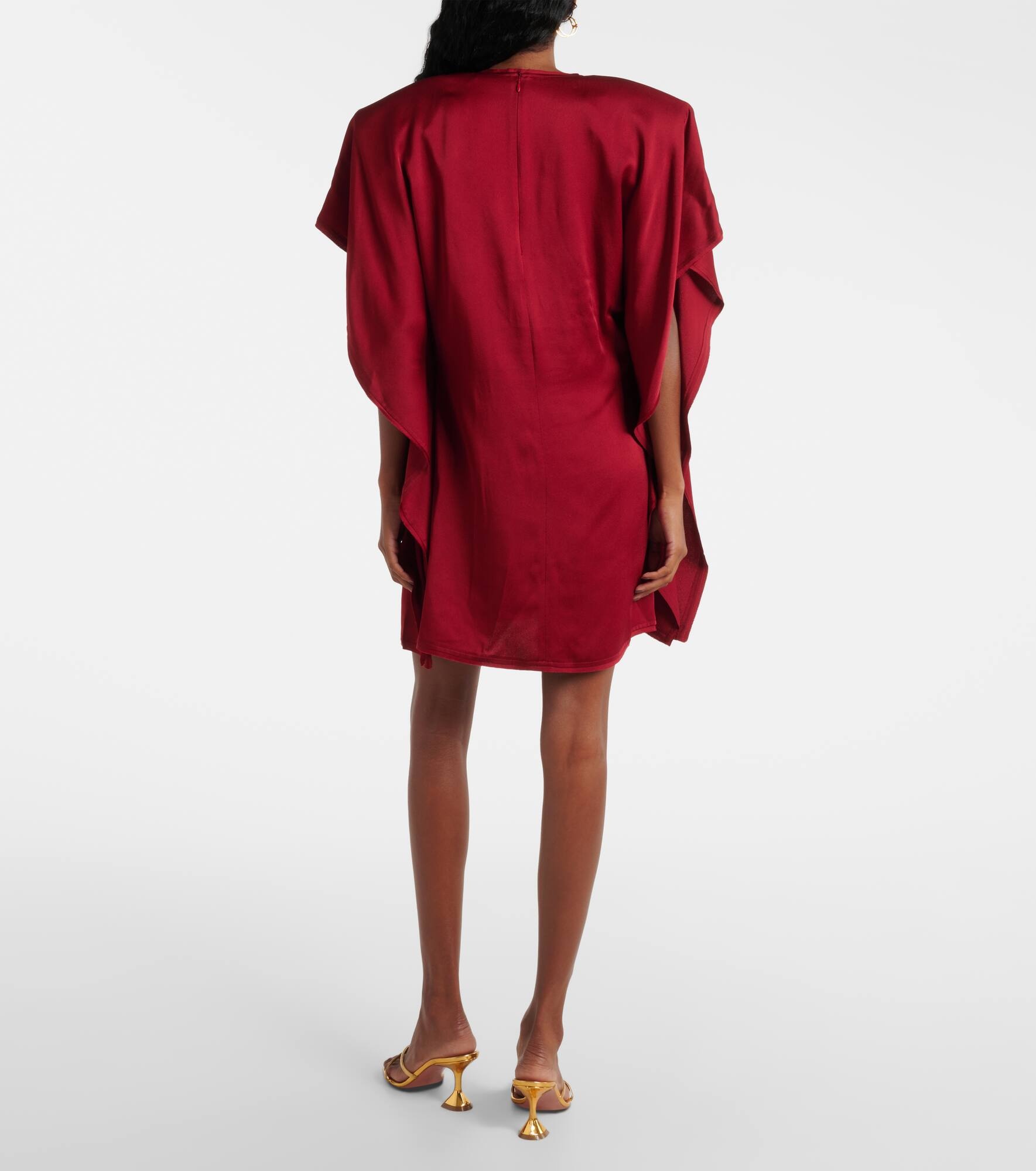 Draped jersey minidress - 3