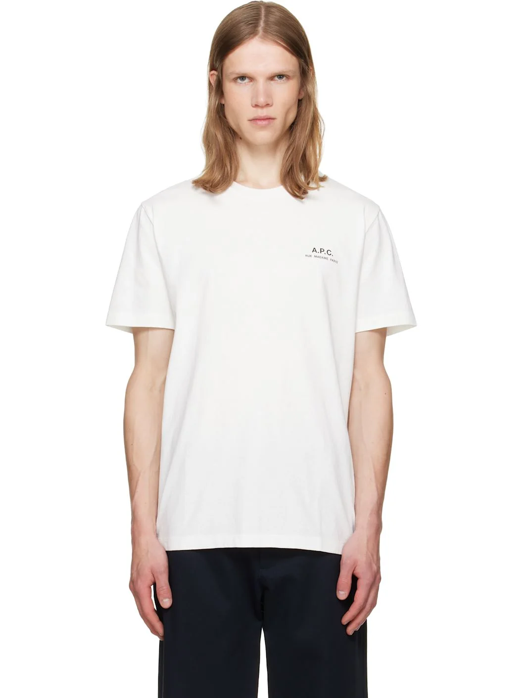 White 'A.P.C. Rue Madame' Logo T-shirt - 1