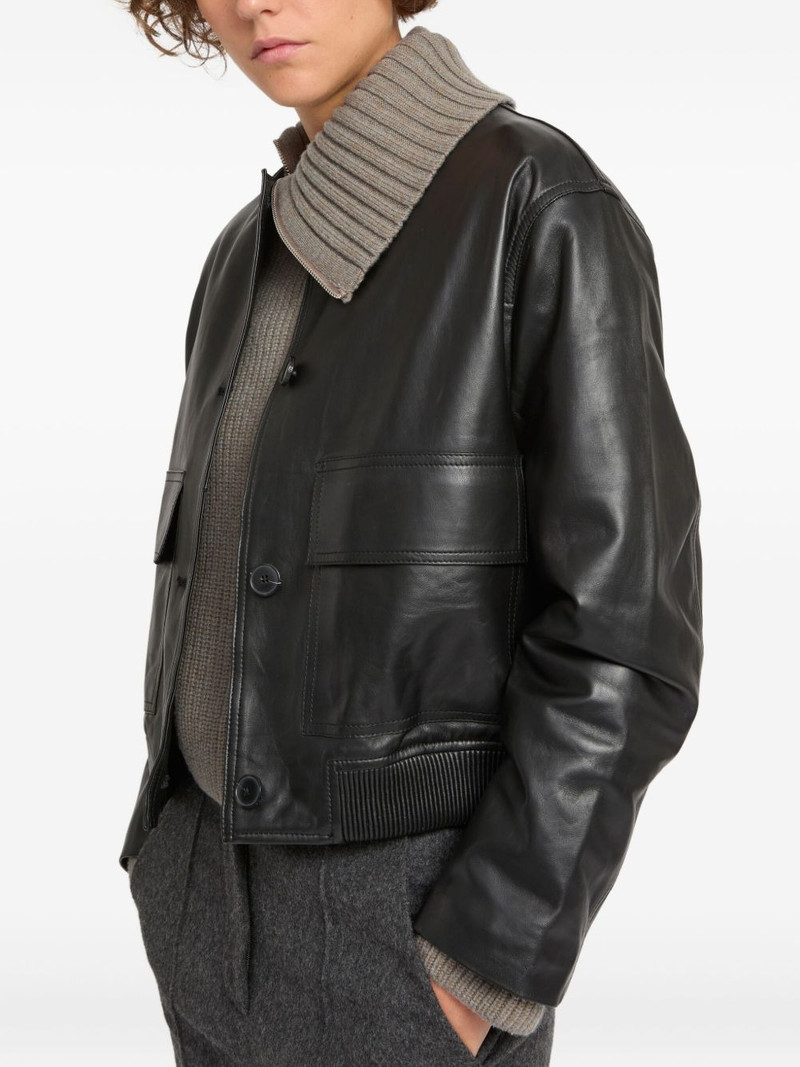 cropped leather jacket 3