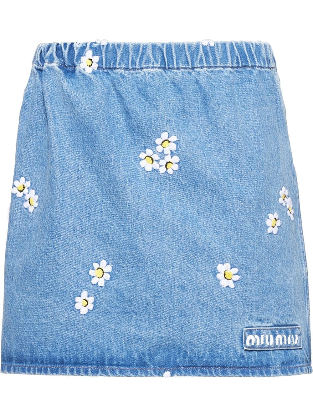 daisy embroidered skirt - 1