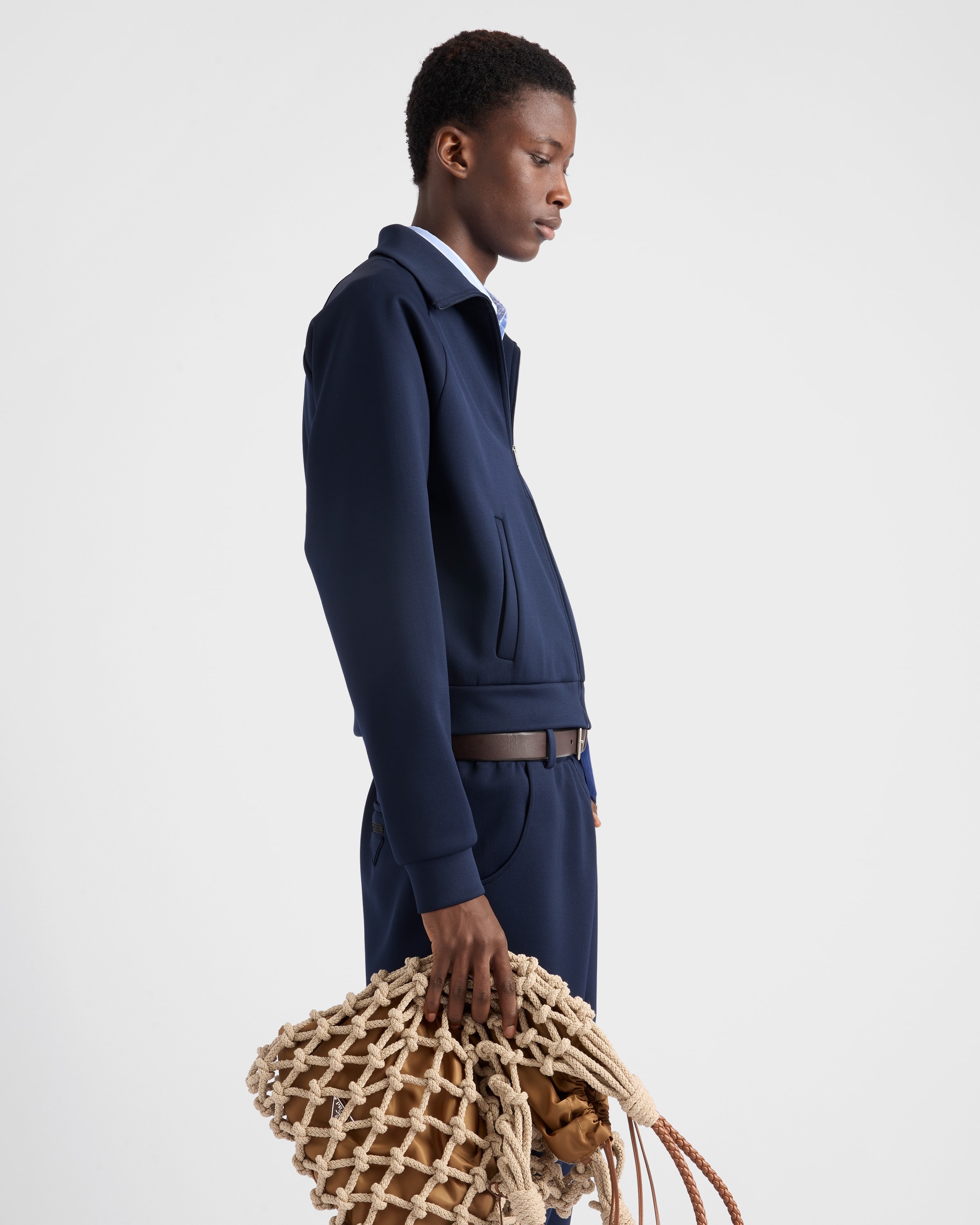 Zippered technical fabric jacket - 6
