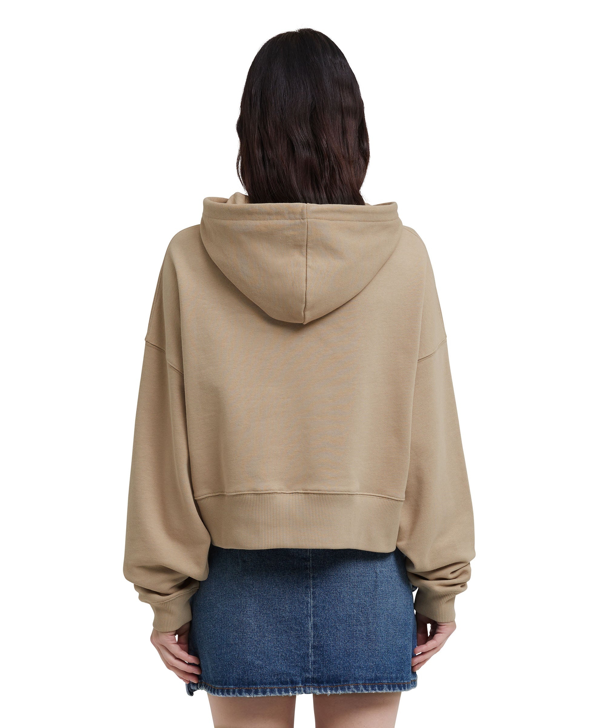 Mini logo crop hooded sweatshirt - 3