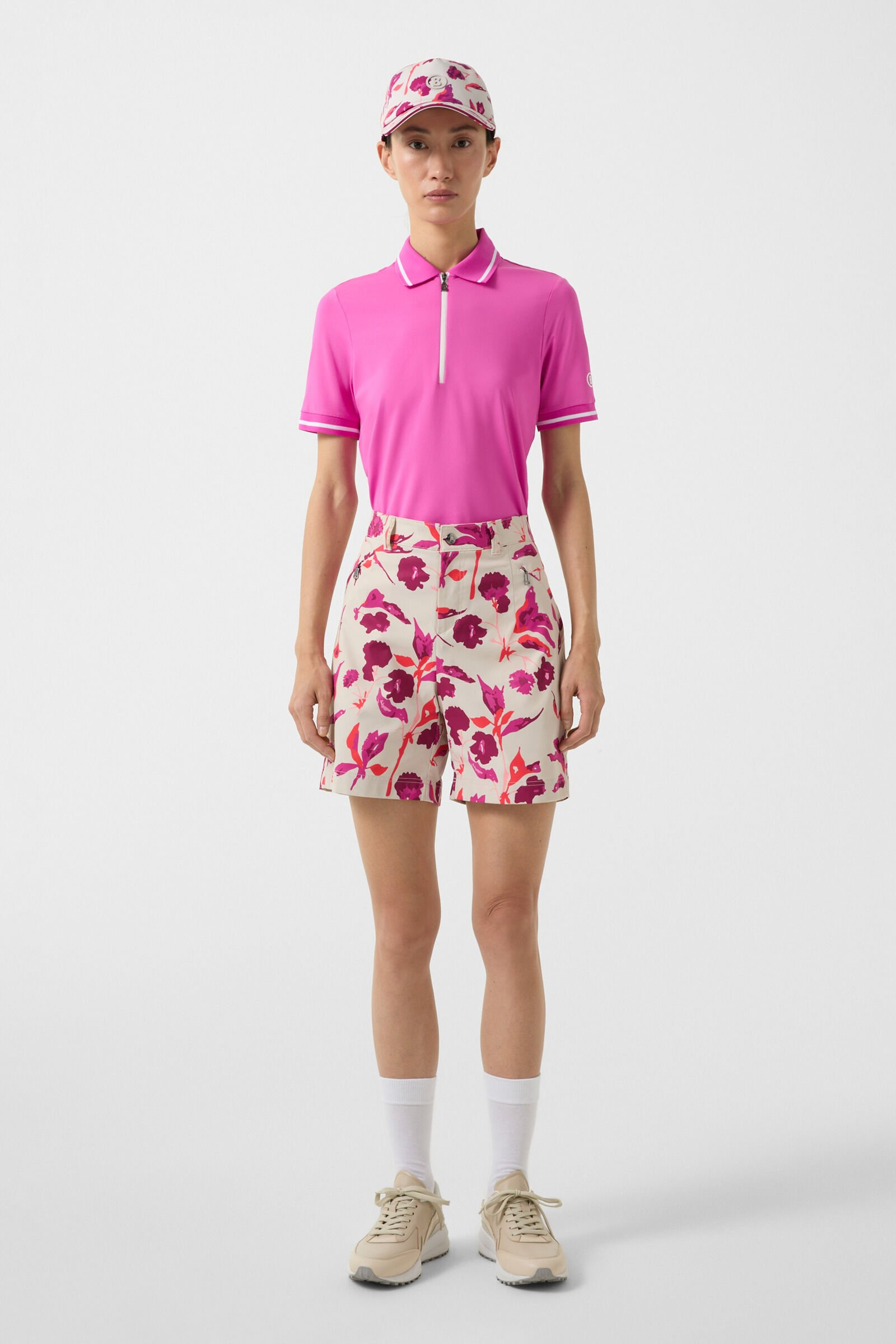 Rike functional shorts in Beige/Pink - 4