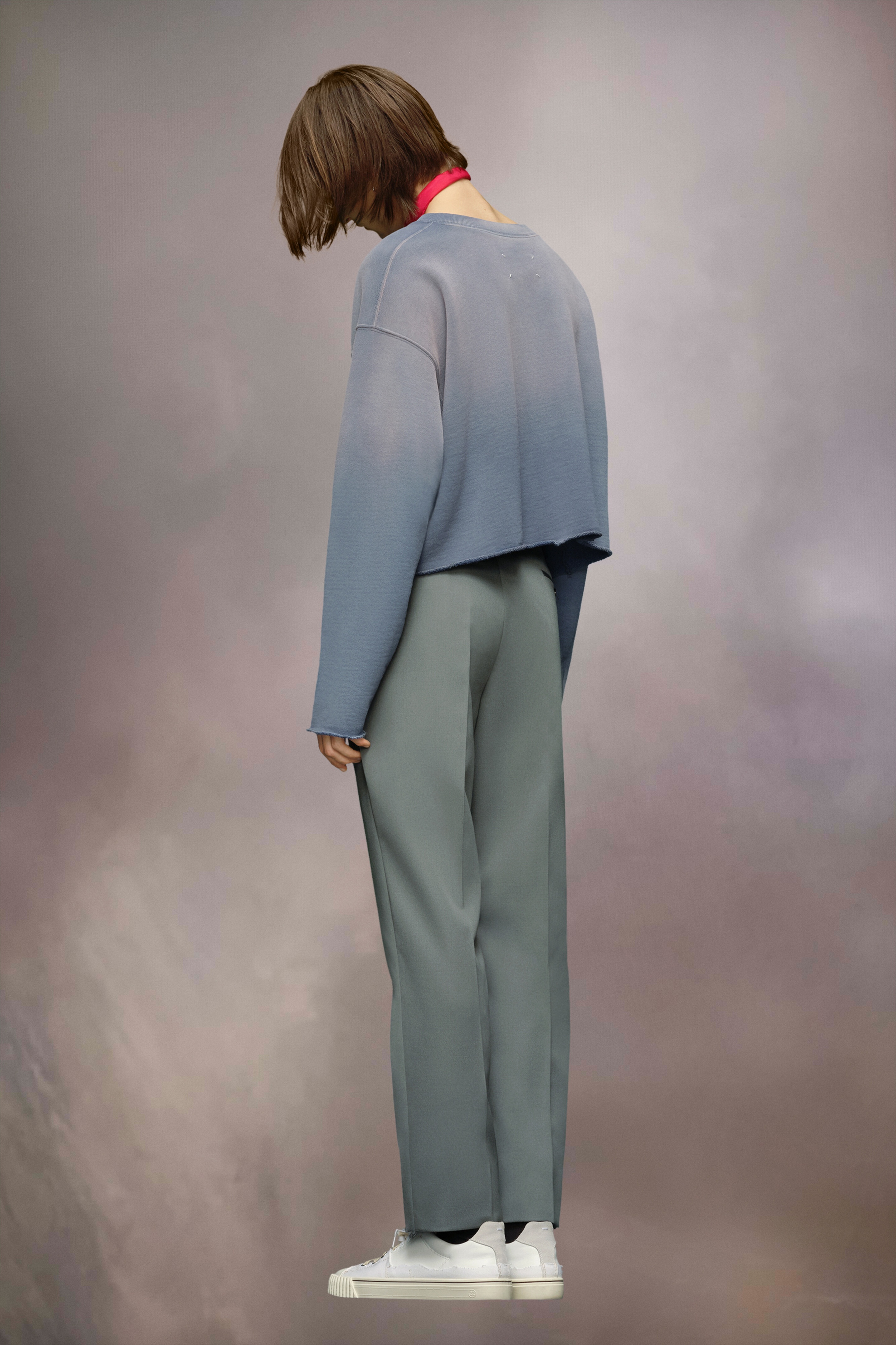 Wool gabardine trousers - 4
