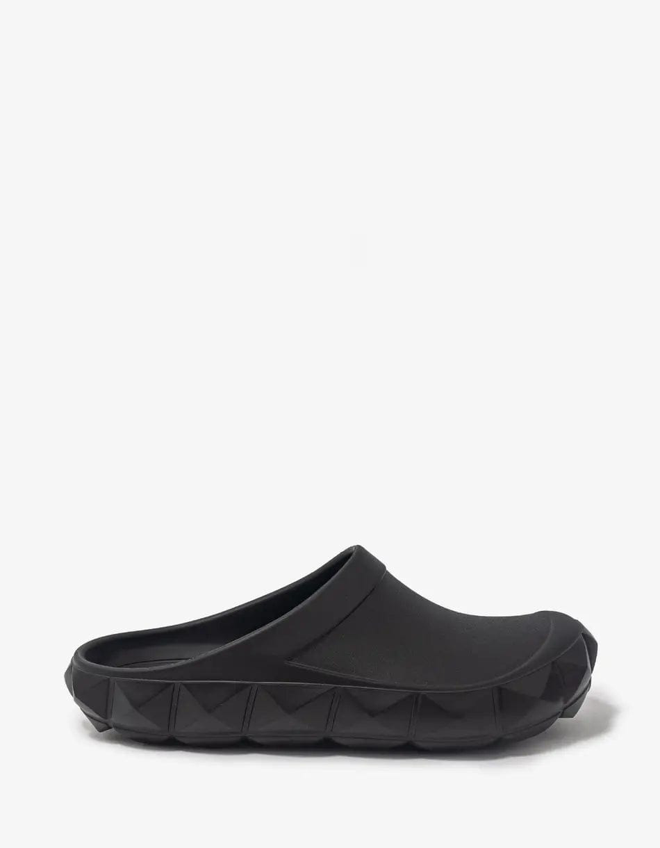 Valentino Black Roman Stud Turtle Clog - 3