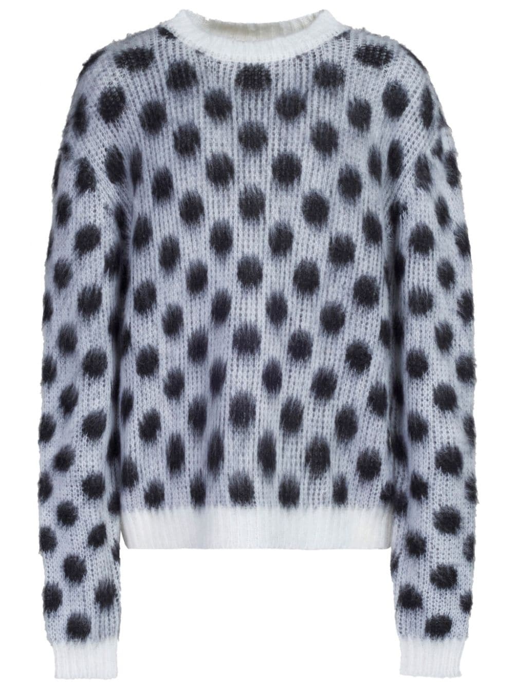 polka-dot crewneck jumper - 1