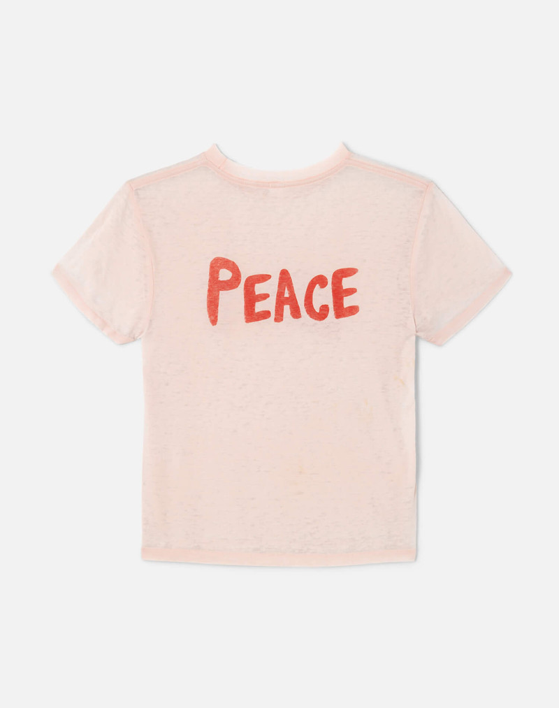 Classic Tee Love And Peace - Pink Salt 2