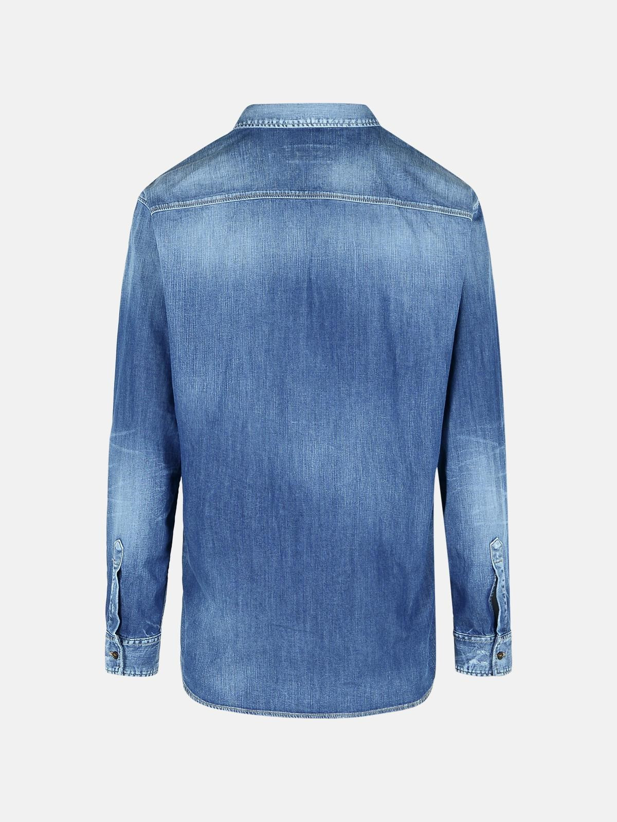LIGHT BLUE DENIM SHIRT - 3