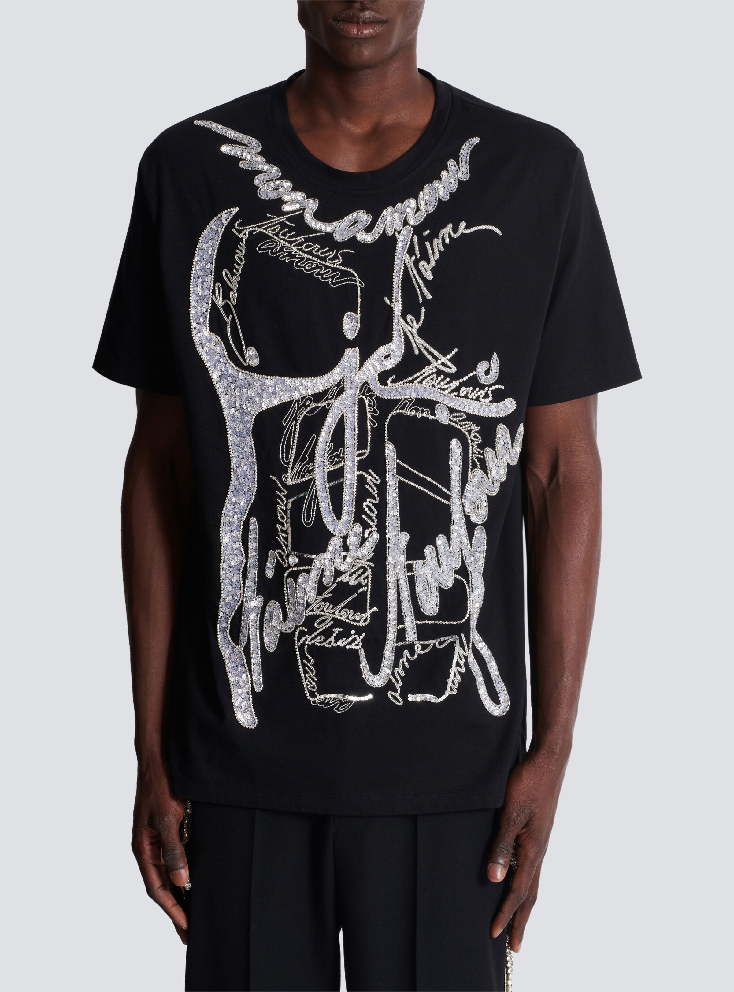 T-shirt with torso and "Love Letter" embroidery - 5