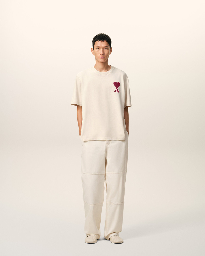 AMI Paris WHITE COTTON AMI DE COEUR T-SHIRT outlook