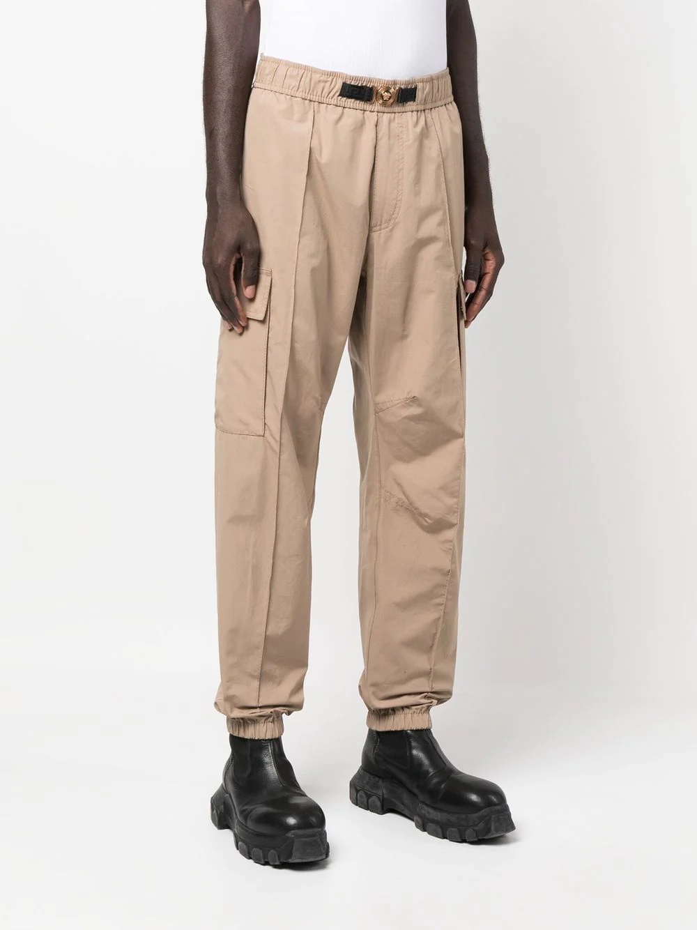 Medusa plaque cargo trousers - 3