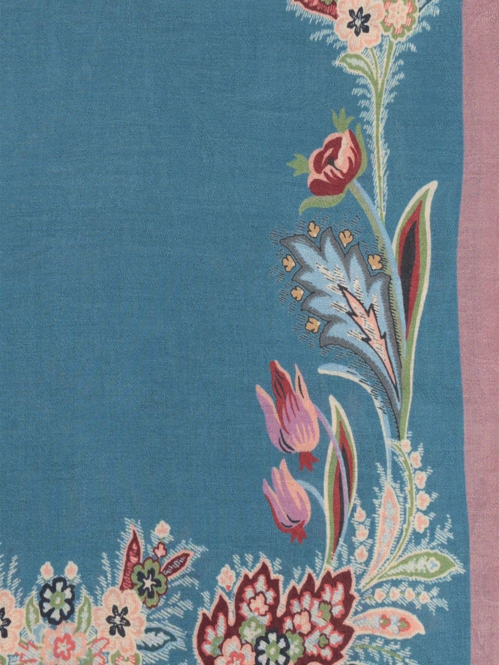 floral-print scarf - 3