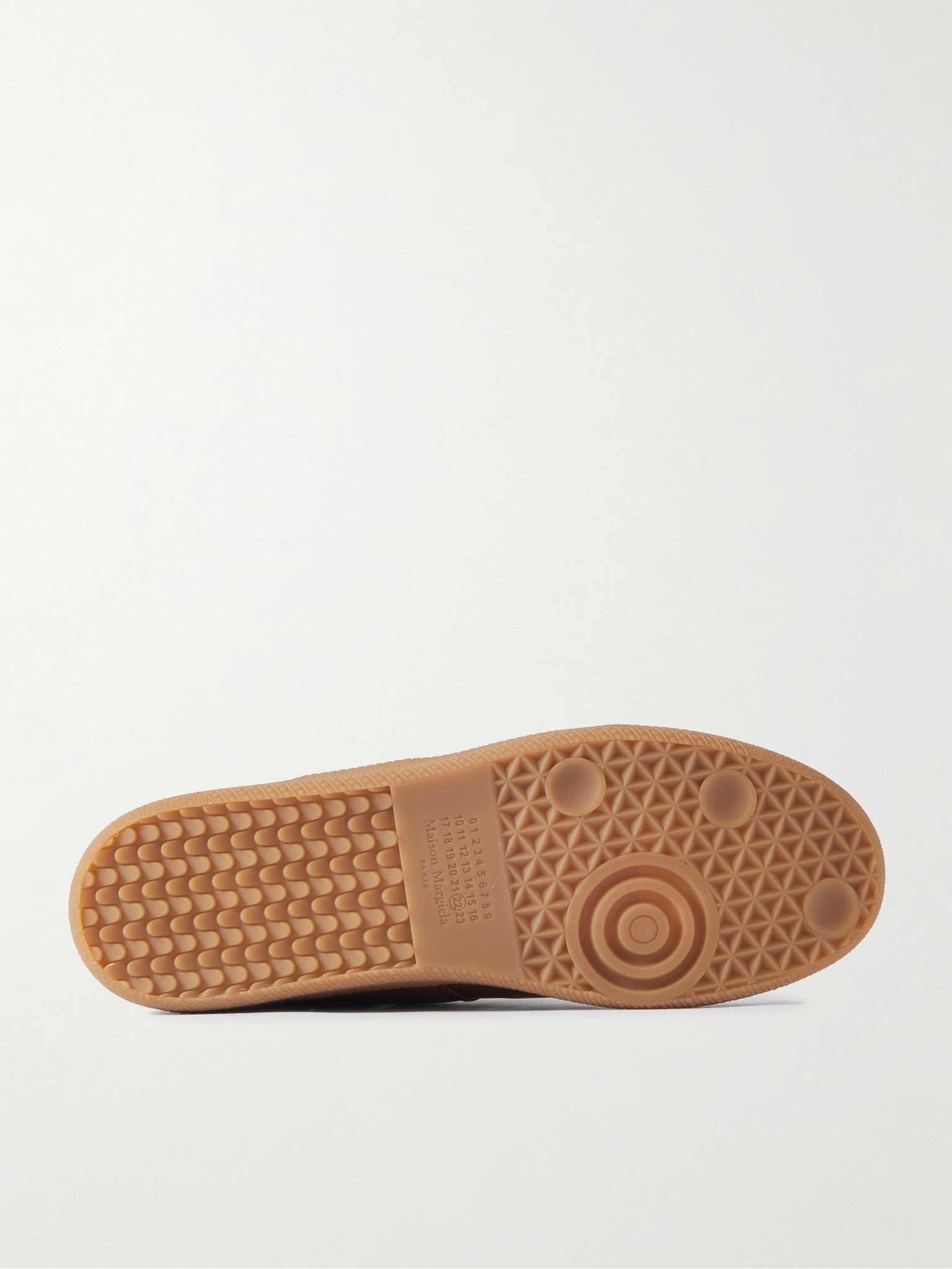Replica Burnished-Leather Sneakers Tan - 3