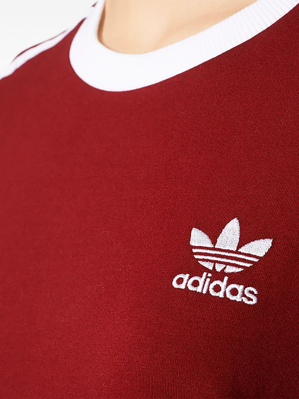 Stadium 3-Stripes "Collegiate Burgundy/White" T-shirt - 2