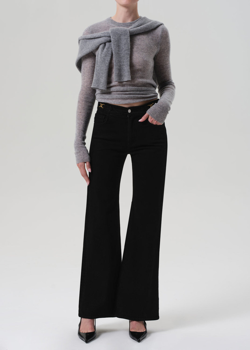 Citizens of Humanity Kimberly Flare With Horsebit
In Rich Black outlook