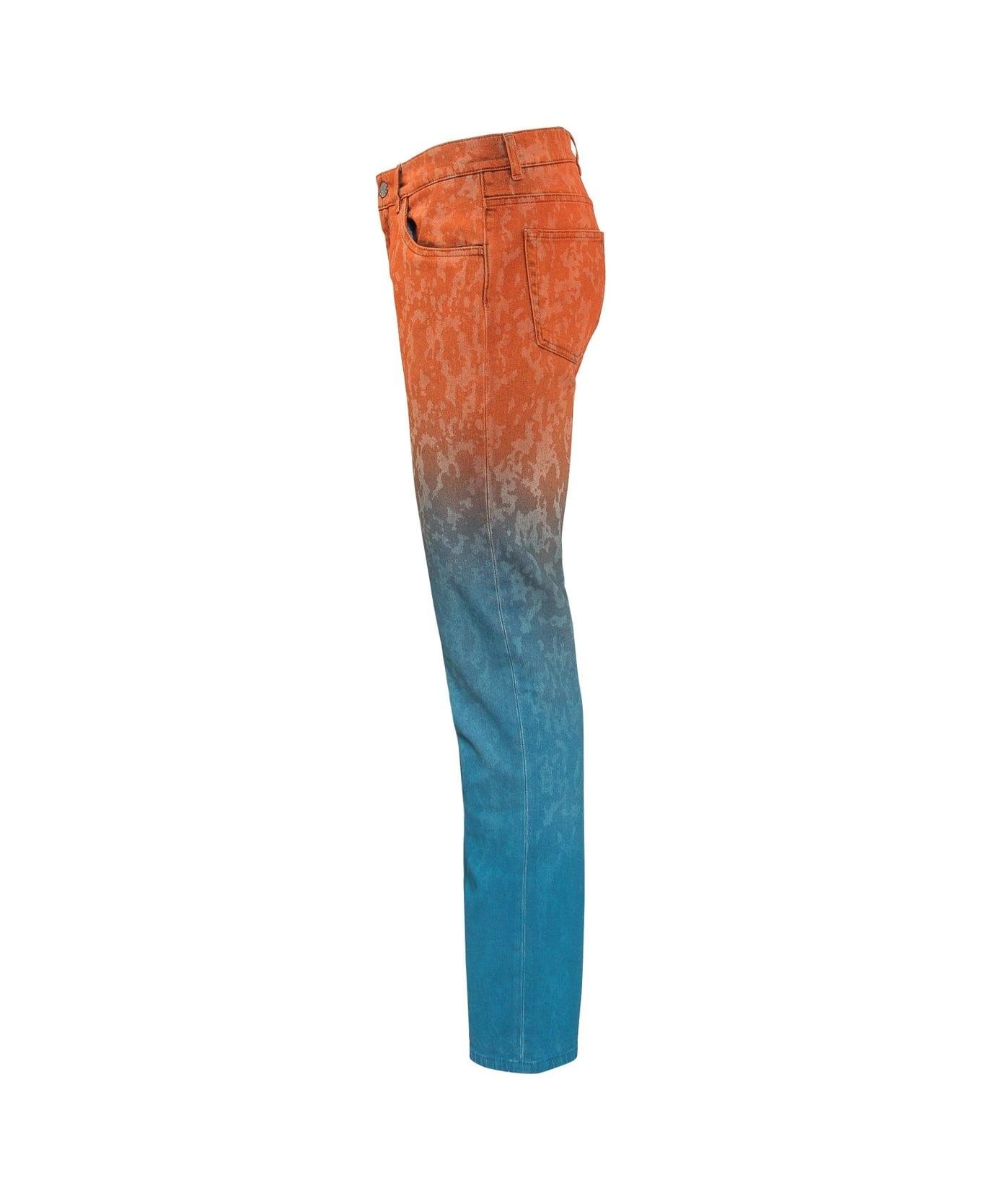 Gradient Logo Patch Jeans - 3