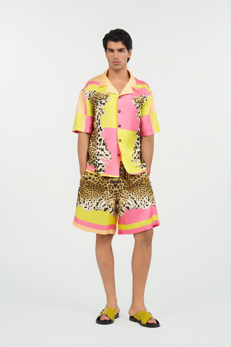 Roberto Cavalli Cavalli Pop Print Silk Shirt outlook