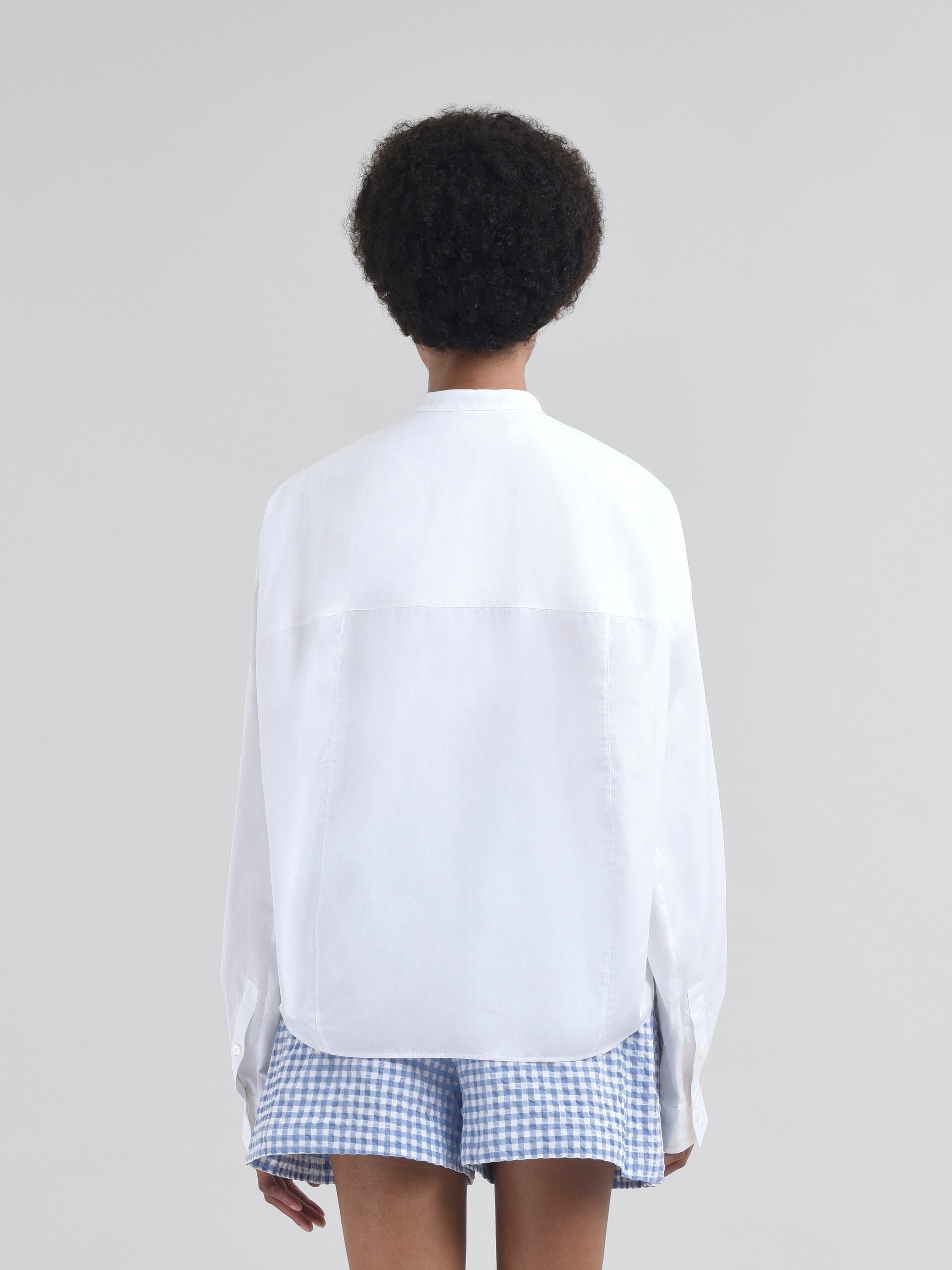 Mandarin collar Shirt with Marni Symbol - 3