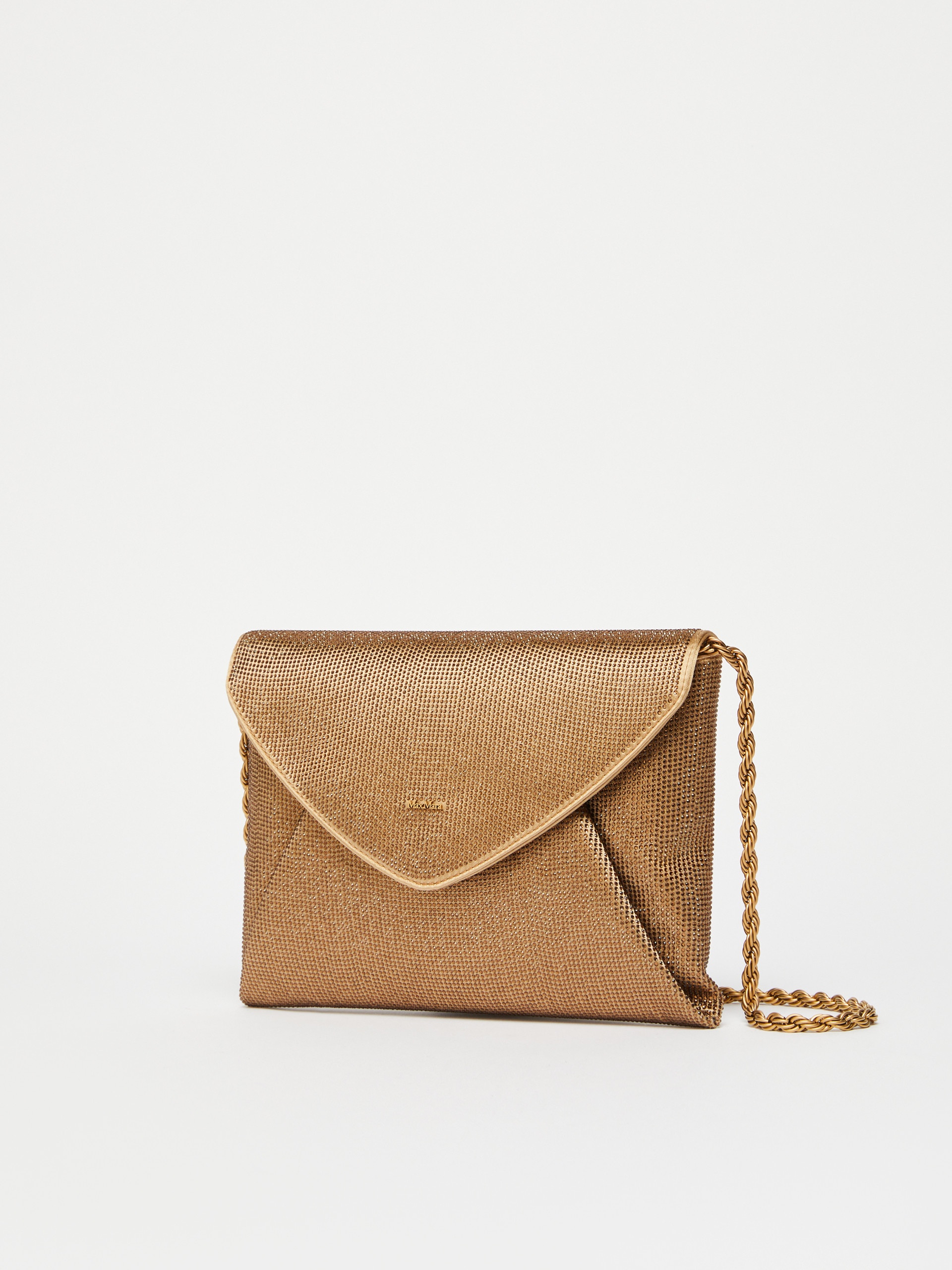 ENVELOPEBEADS Rhinestone satin clutch - 2