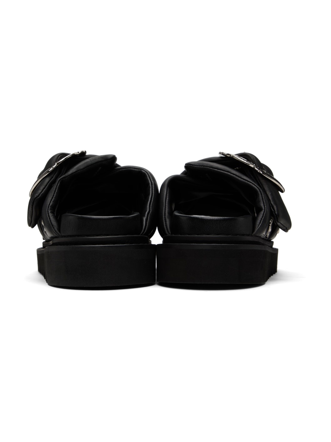 Black Soft Leather Sandals - 2