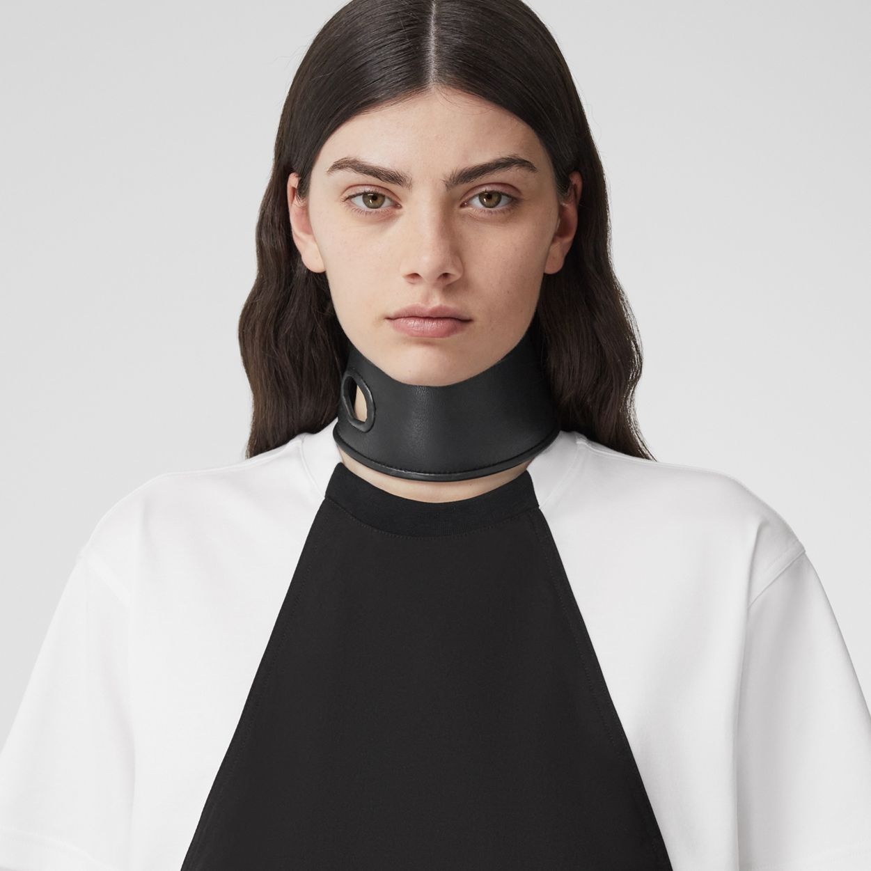 Geometric Panel Cotton Oversized T-shirt - 3