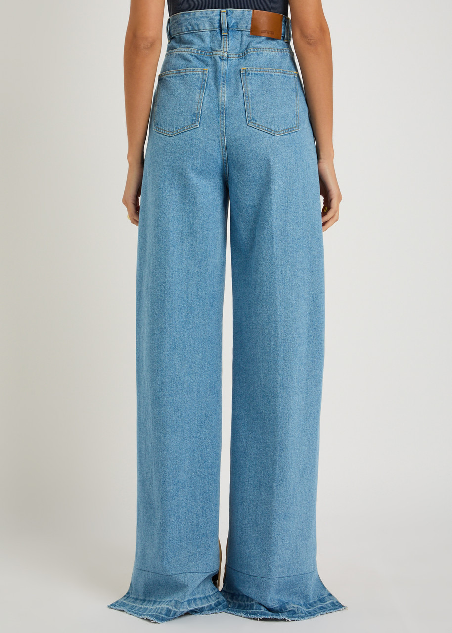 Bettter Panelled Straight-leg Cotton and Denim Trousers - 3